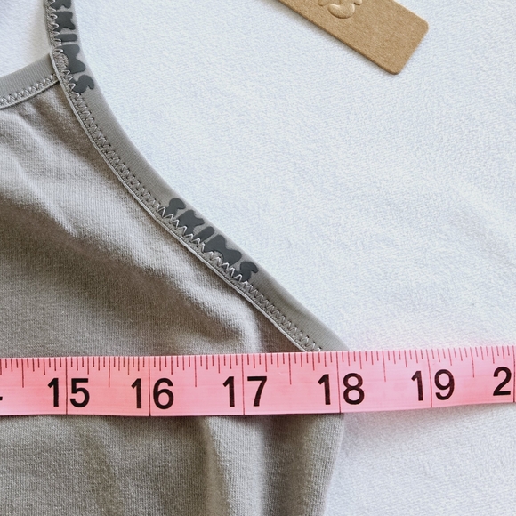 🏷️Skims 4X Cotton Logo Bodysuit Smoke - Picture 10 of 12